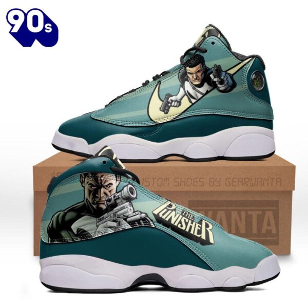 The Punisher Air Jordan 13 Sneakers Super Heroes Custom Shoes