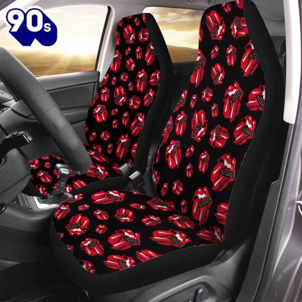 The Rolling Stones 2PCS Car Seat Cover 3D Decor