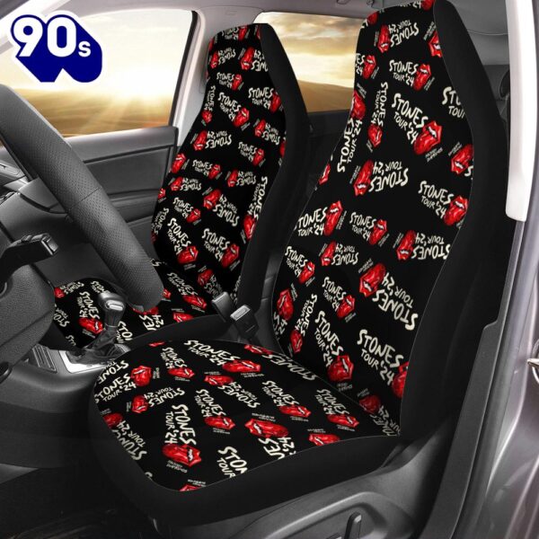 The Rolling Stones 2PCS Car Seat Cover HOT Trend 2025