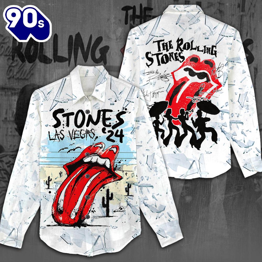The Rolling Stones 3D Linen Shirt For Fans Music The Rolling Stones 3D Linen Shirt For Fans Music