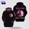 This Witch Beat Breast Cancer Black Pink Hoodie Breast Cancer Hoodie