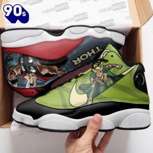 Thor vs Loki Air Jordan 13 Sneakers Super Heroes Custom Shoes