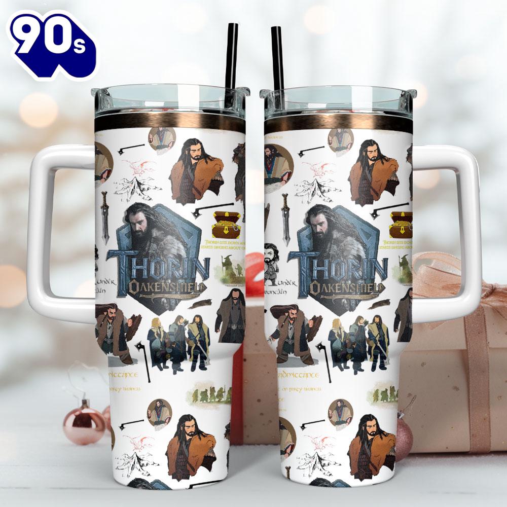 Thorin Oakenshield The Hobbit Movie Custom Stanley Quencher 40oz Stainless Steel Tumbler For Fans Thorin Oakenshield The Hobbit Movie Custom Stanley Quencher 40oz Stainless Steel Tumbler For Fans