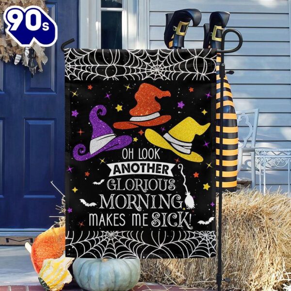 Halloween  Three Witches Halloween Flag Another Glorious Morning Makes Me Sick, Halloween Garden Flags