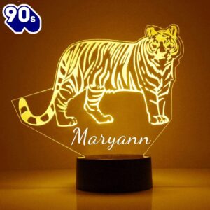 Tiger Night Light Personalized Free…