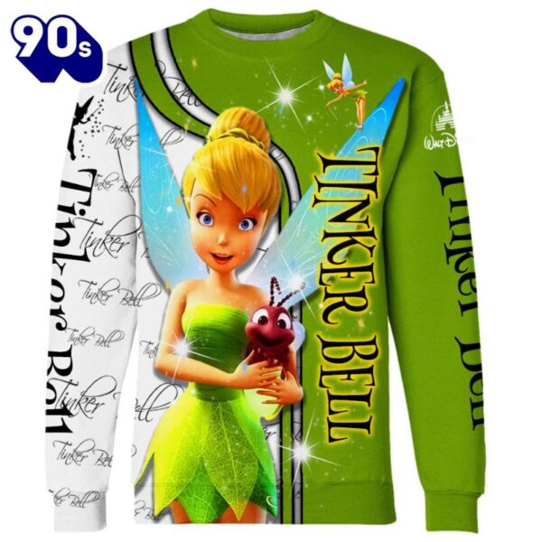 Tinker Bell Pattern Hoodie And Leggings Set