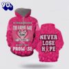 To Love Me In Sickness Breast Cancer All Over Print Hoodie