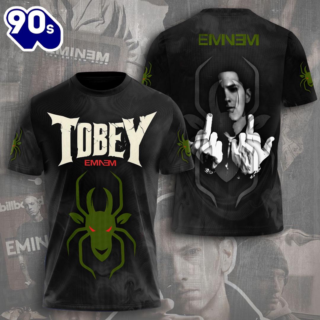Tobey Eminem This Guy Got Bit By A Goat Not A Spider Fan All Over Print Rapper Shirt For Fans Tobey Eminem This Guy Got Bit By A Goat Not A Spider Fan All Over Print Rapper Shirt For Fans