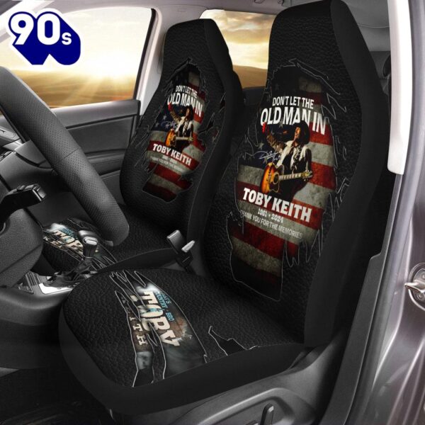 Toby Keith 2PCS Car Seat Cover For Fans