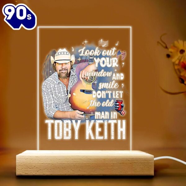 Toby Keith Led Light With Wooden Base Gift Christmas  Gift For Christmas