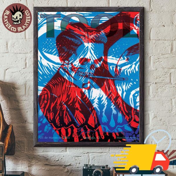 Tool Effing Tool Poster For Show In Santiago Chile At Movistar Arena On March 25 2025 Canvas