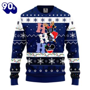 Toronto Maple Leafs Hohoho Mickey Christmas Ugly Sweater