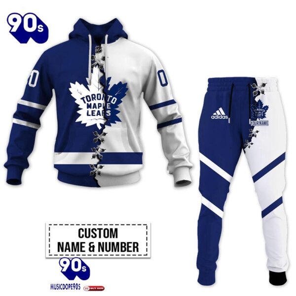 Toronto Maple Leafs Personalized NHL Mix Jersey Hoodie Set