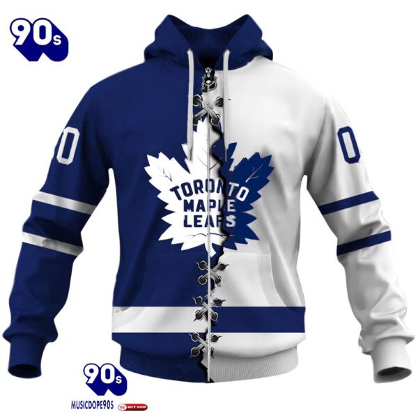 Toronto Maple Leafs Personalized NHL Mix Jersey Hoodie Set