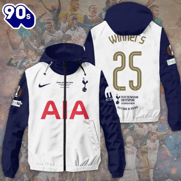 Tottenham Hotspur FC 3D Windbreaker Jacket For Man And Women