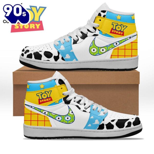 Gift Summer Toy Story Nike Logo Design Air Jordan 1 High Top