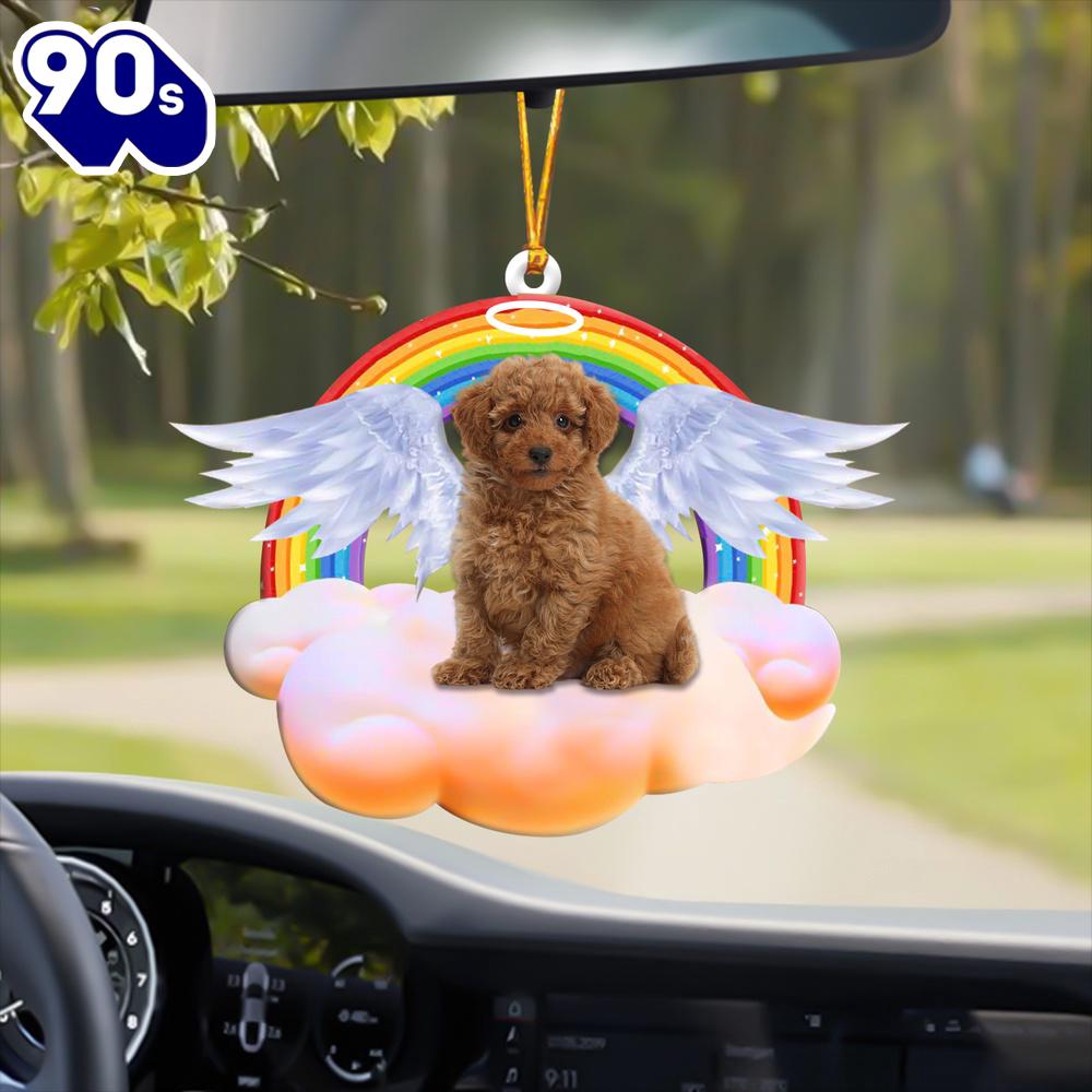 Toy-Poodle With Angel Wings Memorial Ornament, Gift For Christmas Toy-Poodle With Angel Wings Memorial Ornament, Gift For Christmas