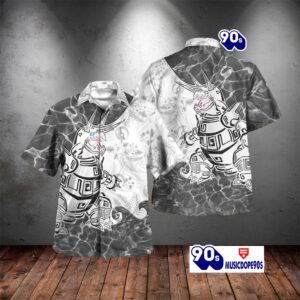 Tribal Style Pokemon Aggron Design Hawaiian Shirt