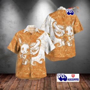 Tribal Style Pokemon Eevee Design Hawaiian Shirt