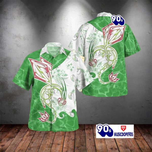 Tribal Style Pokemon Flygon Design Hawaiian Shirt