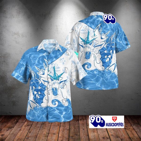 Tribal Style Pokemon Gyarados Special Design Hawaiian Shirt