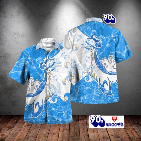 Tribal Style Pokemon Lapras Design Hawaiian Shirt