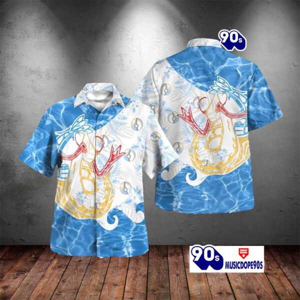 Tribal Style Pokemon Milotic Design Hawaiian Shirt