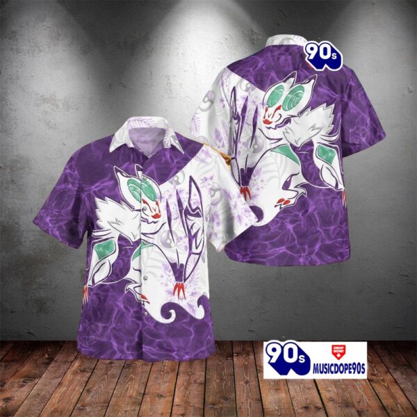 Tribal Style Pokemon Noivern Design Hawaiian Shirt