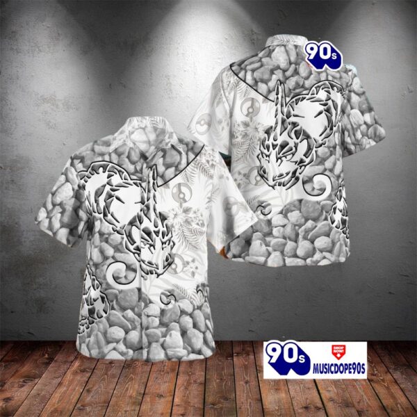 Tribal Style Pokemon Onix Design Hawaiian Shirt