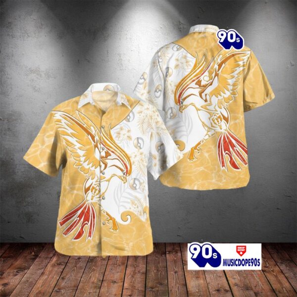 Tribal Style Pokemon Pidgeot Design Hawaiian Shirt