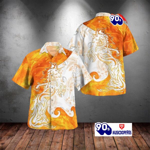 Tribal Style Pokemon Rapidash Design Hawaiian Shirt