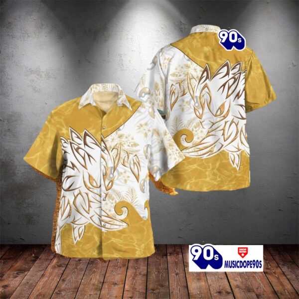 Tribal Style Pokemon Sandslash Design Hawaiian Shirt