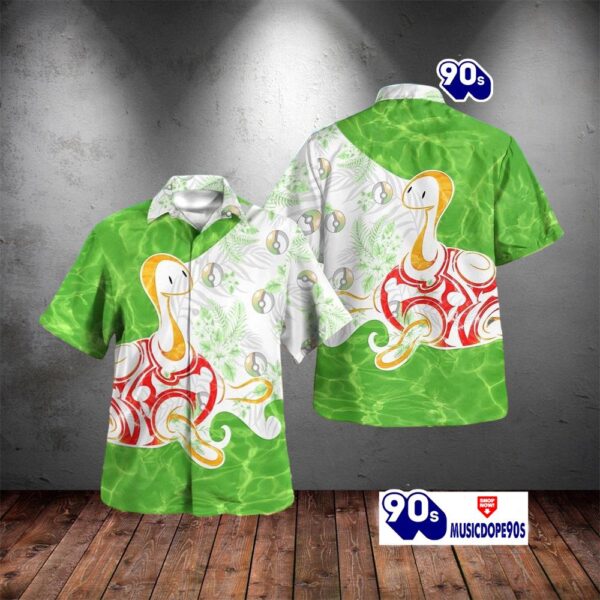 Tribal Style Pokemon Shuckle Design Hawaiian Shirt