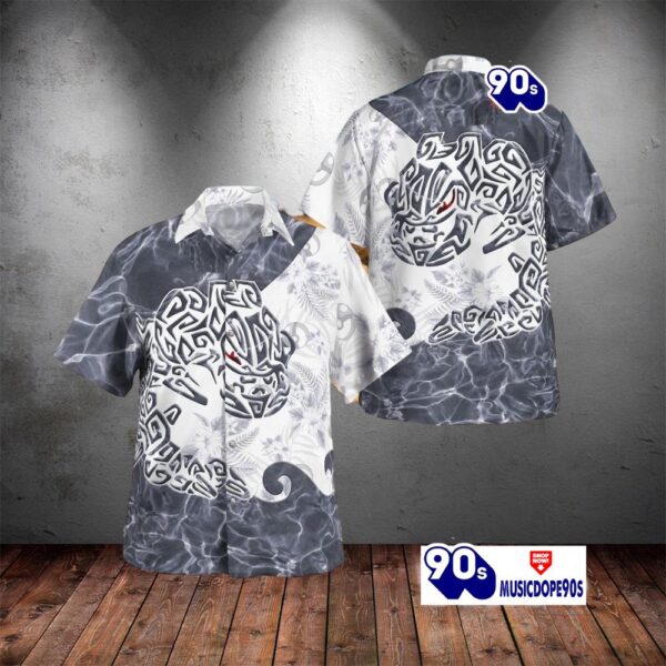 Tribal Style Pokemon Steelix Design Hawaiian Shirt