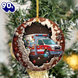 Tropical Ambulance Santa Christmas Ceramic…