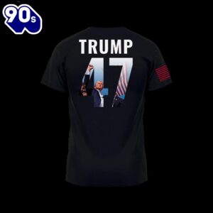 Trump 47 Back Black Shirt