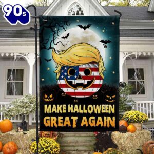 Halloween Trump Halloween Flag Make…