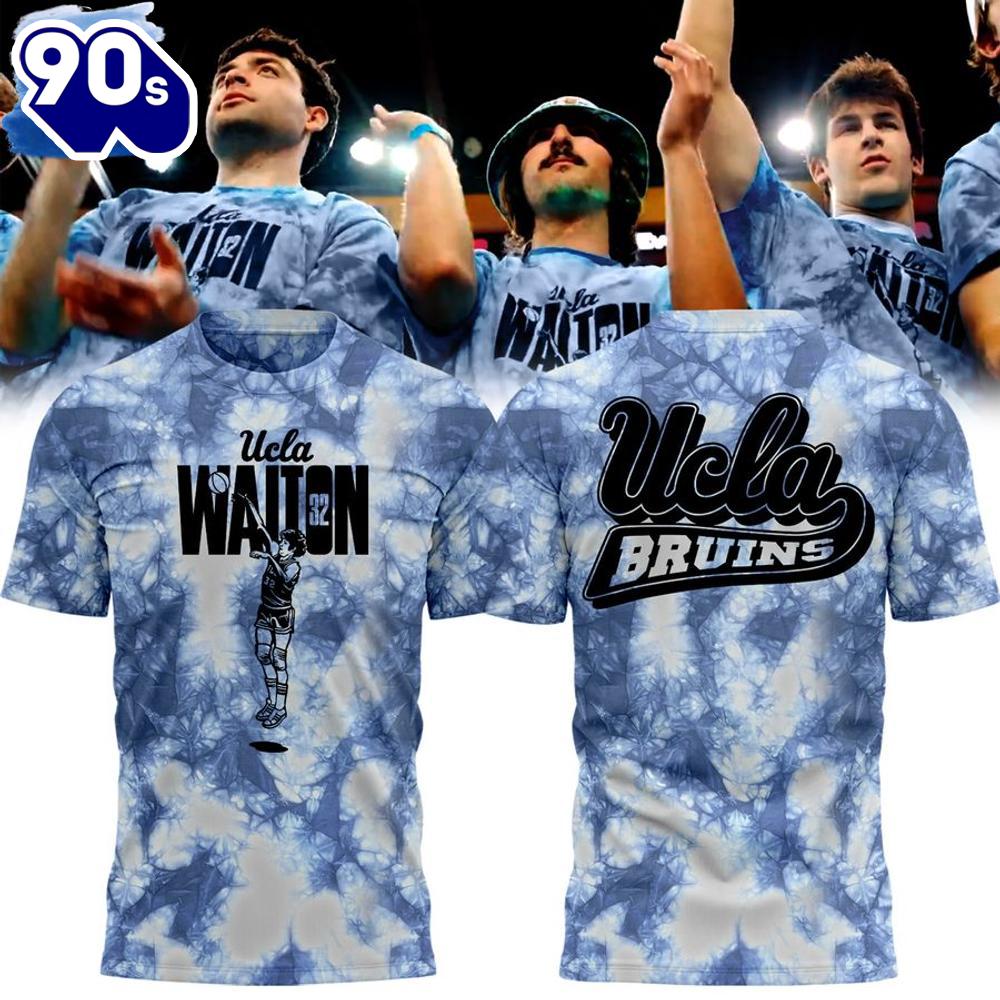 UCLA Basketball Bill Walton Tie-Dye 3d T-Shirt UCLA Basketball Bill Walton Tie-Dye 3d T-Shirt
