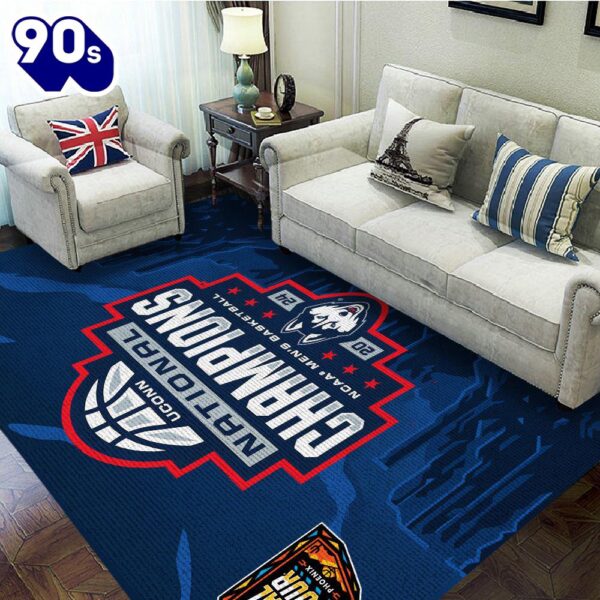 Merry Christmas  UConn Huskies Men’s Basketball Merry Christmas Custom Rug Carpet