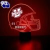 Umass Minutemen Football Helmet Led Sports Fan Lamp Custom Light Gift Christmas