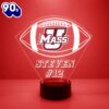 Umass Minutemen Football Led Sports Fan Lamp Custom Light Gift Christmas