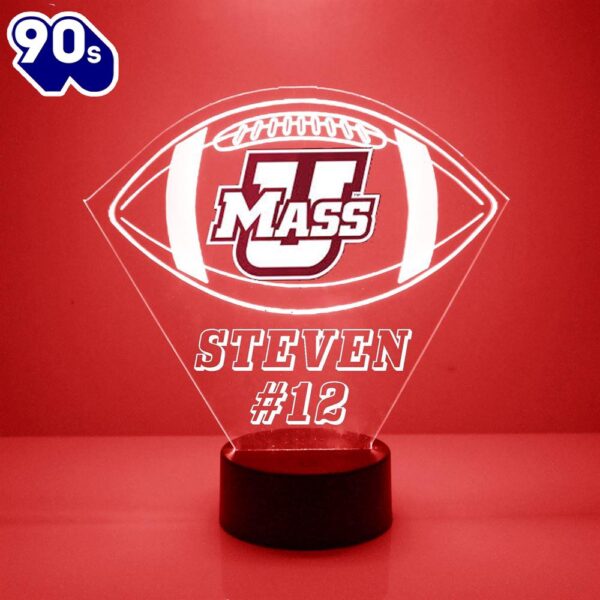 Umass Minutemen Football Led Sports Fan Lamp Custom Light Gift Christmas