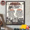 Unhinged Festival 2025 Lineup Poster At National Western Stockyards In Denver Colorado On July 26 And 27 2025 Canvas