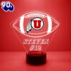 University Of Utah Utes Football Led Sports Fan Lamp Custom Light Gift Christmas