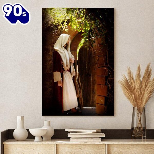 Unto Him That Knocketh Canvas Wall Art