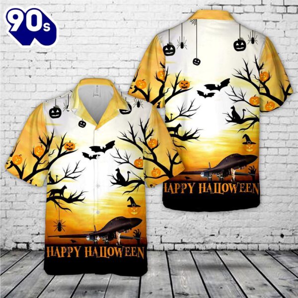 US Air Force 357th Fighter Squadron A-10C Warthog Happy Halloween Hawaiian Shirt