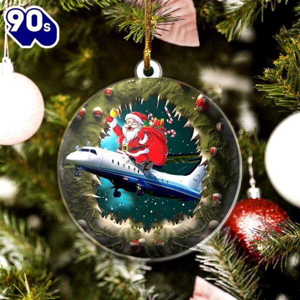 US Air Force C-146A Wolfhound Christmas Ceramic Ornament