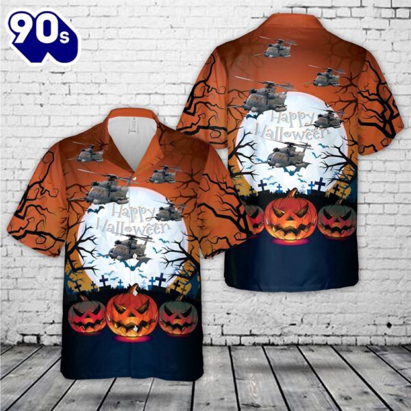 US Air Force MH53 Pave Low Halloween Hawaiian Shirt