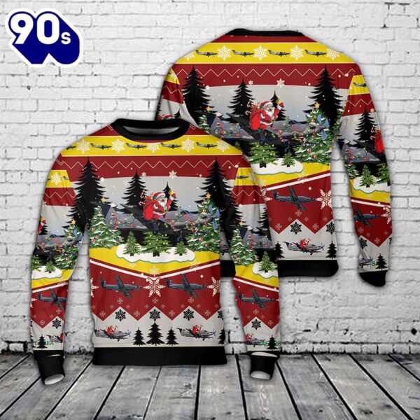 US Air Force Pilatus U-28A Draco 07-0838 Christmas AOP Sweater