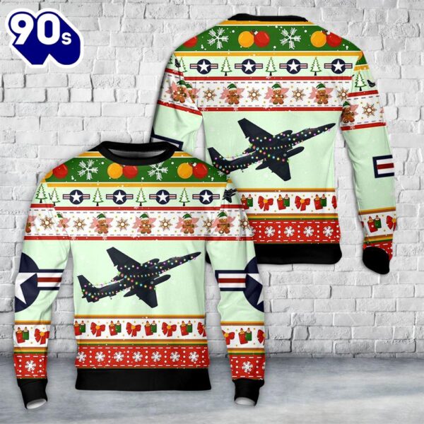 US Air Force U-2 Dragon Lady Christmas AOP Sweater